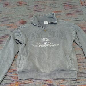 No Boundaries Gray New York Women's Sweatshirt